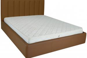 Кровать Richman Санам VIP 120 х 200 см Флай 2213 A1 С дополнительной металлической цельносварной рамой Светло-коричневая
