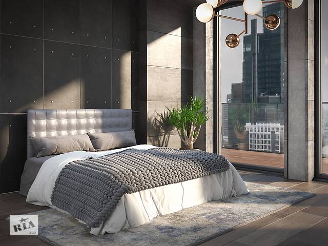 Кровать Санрайз Sentenzo светло-серый с подъёмным механизмом 1800х2000