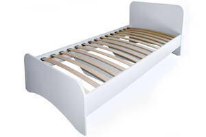 Кровать Соня на ламелях усиленная МАКСИ МЕБЕЛЬ (под матрас 1900 х 700) Белый гладкий (10481)