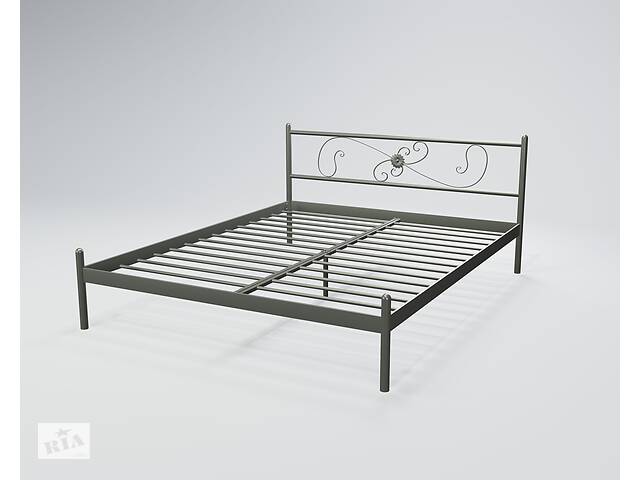 Кровать Tenero Хризантема1 1600х1900 Серый