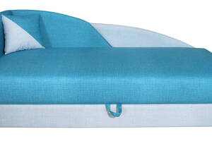 Кровать Жасмин МАКСИ МЕБЕЛЬ Короб ЛДСП Блестящий синий (10356)