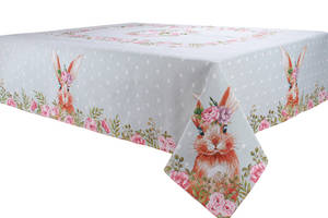 Кухонная скатерть Lefard 140х220 см Rabbit in flowers (AL219110 )