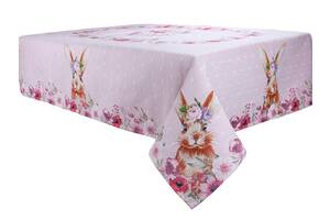 Кухонная скатерть Lefard 140х260 см Pink bunny and flowers (AL219109 )