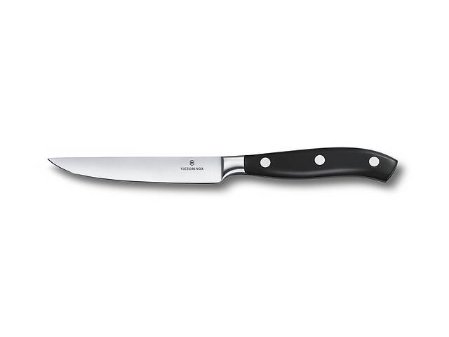 Кухонный кованый нож Victorinox Grand Maitre 120 мм в подарочной коробке Черный (7.7203.12G)