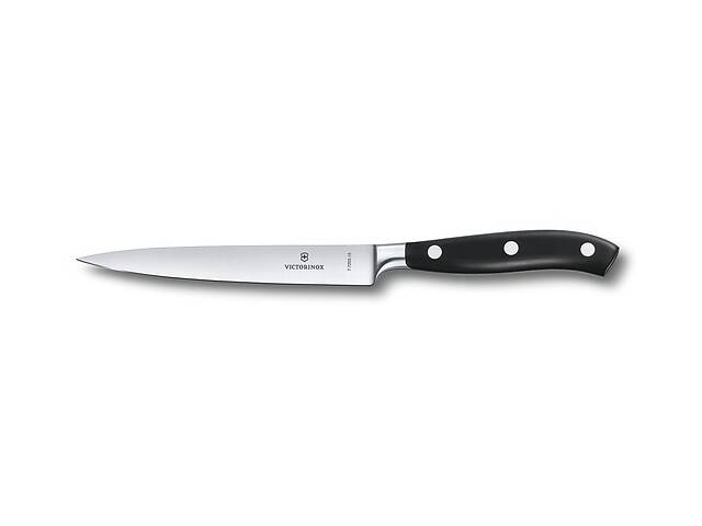 Кухонный кованый нож Victorinox Grand Maitre разделочный 15 мм в подарочной коробке Черный (7.7203.15G)