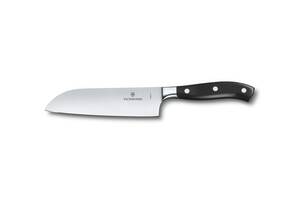 Кухонный кованый нож Victorinox Santoku Grand Maitre 170 мм в подарочной коробке Черный (7.7303.17G)