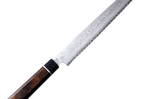 Кухонный нож для хлеба 220 мм Suncraft Senzo Black (BD-06)