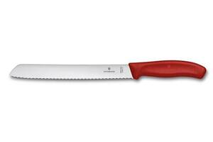 Кухонный нож для хлеба Victorinox SwissClassic Bread 210 мм Красный (6.8631.21B)