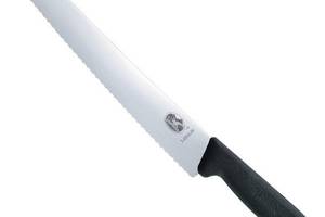 Кухонный нож для нарезки кондитерских изделий Victorinox Fibrox Pastry 26 см Черный (5.2933.26)