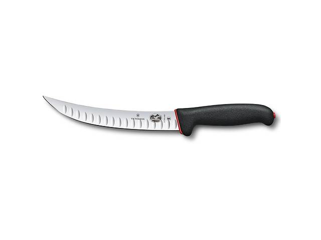 Кухонный нож мясника Victorinox Fibrox Butcher Dual Grip 20 см Черно-красный (5.7223.20D)