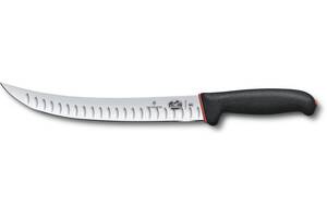 Кухонный нож мясника Victorinox Fibrox Butcher Dual Grip 25 см Черно-красный (5.7223.25D)