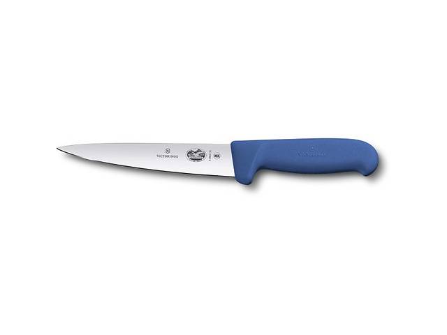 Кухонный нож мясника Victorinox Fibrox Sticking 16 см Синий (5.5602.16)