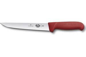 Кухонный нож мясника Victorinox Fibrox Sticking 18 см Красный (5.5501.18)