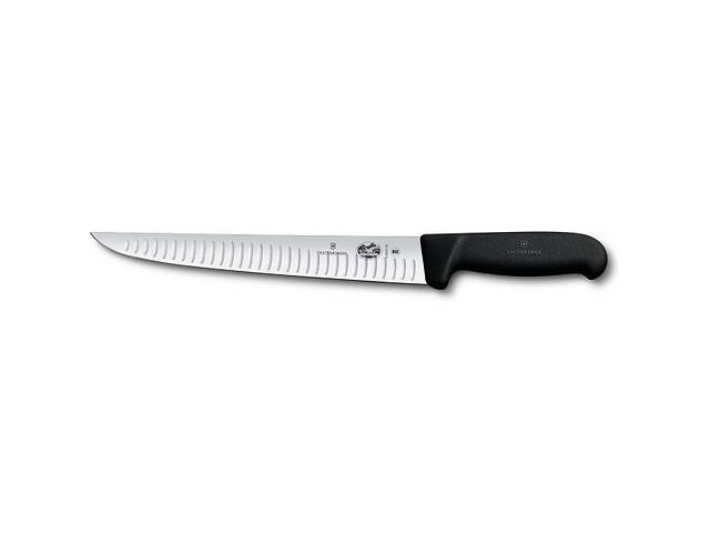 Кухонный нож мясника Victorinox Fibrox Sticking 25 см Черный (5.5523.25)