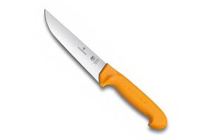 Кухонный нож мясника Victorinox Swibo Butcher Wide 16 см Желтый (5.8421.16)