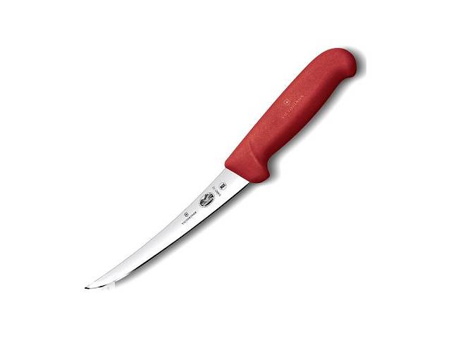 Кухонный нож обвалочный Victorinox Fibrox Boning 12 см Красный (5.6601.12)