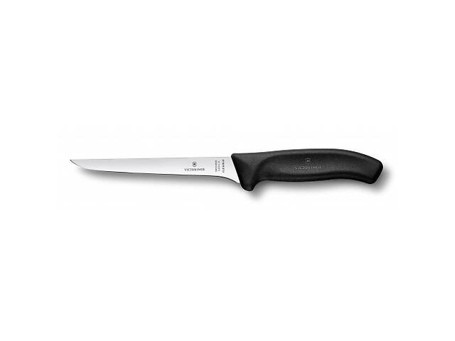 Кухонный нож обвалочный Victorinox Swiss Classic Boning Flex 15 см Черный (6.8413.15B)