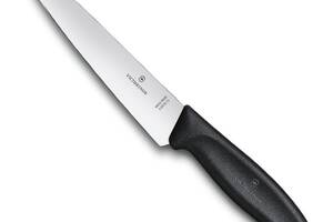Кухонный нож разделочный Victorinox Swiss Classic Carving 15 см Черный (6.8003.15G)