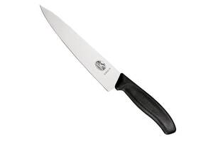 Кухонный нож разделочный Victorinox Swiss Classic Carving 19 см Черный (6.8003.19B)