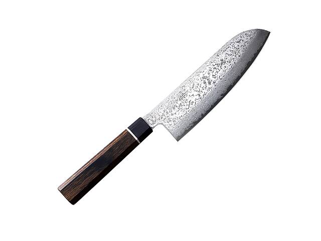 Кухонный нож Сантоку 167 мм Suncraft Senzo Black (BD-04)