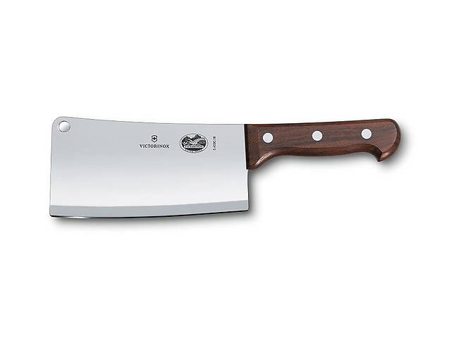 Кухонний ніж-тесак Victorinox Kitchen Cleaver Wood 18 см з дерев'яною ручкою (5.4000.18)