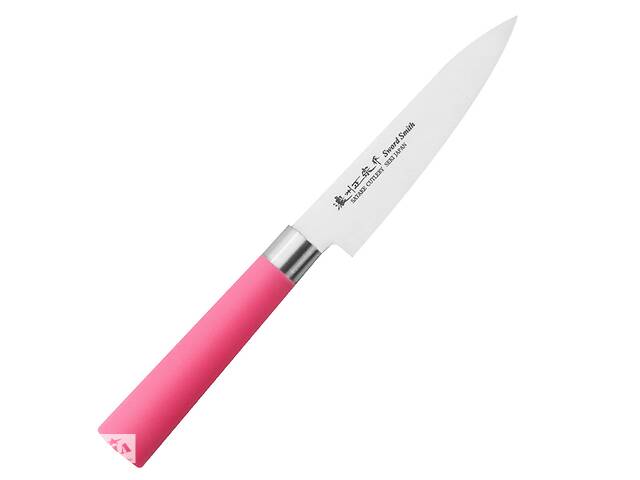 Кухонный нож универсальный 120 мм Satake Macaron Pink (807-258)