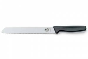 Кухонный нож Victorinox Bread для нарезки хлеба 21 см Черный (5.1633.21B)