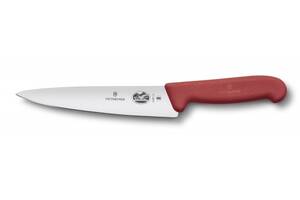 Кухонный нож Victorinox Fibrox Carving 15 см Красный (5.2001.15)