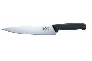 Кухонный нож Victorinox Fibrox Carving Поварской 220 мм Черный (5.2003.22)