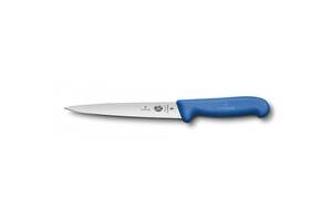 Кухонный нож Victorinox Fibrox Filleting Flex для филе 18 см Синий (5.3702.18)