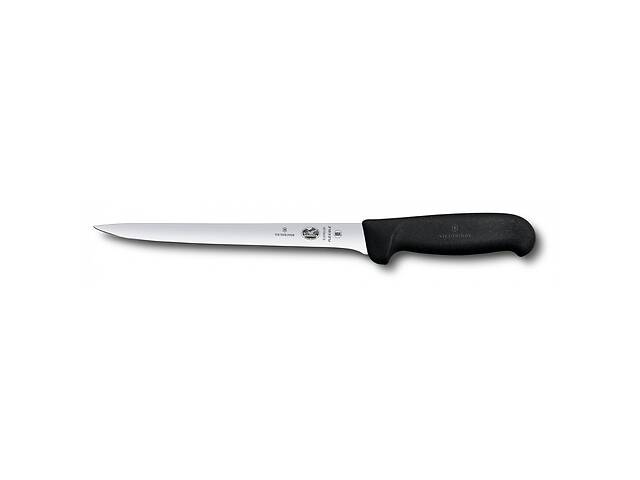 Кухонный нож Victorinox Fibrox филейный для рыбы 200 мм Черный (5.3763.20)