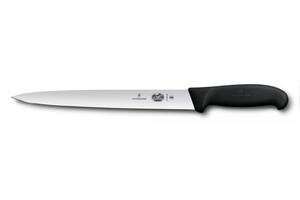 Кухонный нож Victorinox Fibrox Slicing для нарезки 25 см Черный (5.4403.25)