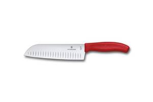 Кухонный нож Victorinox Santoku 17 см Красный (6.8521.17G)