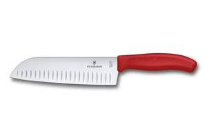 Кухонный нож Victorinox Santoku 17 см Красный (6.8521.17G)