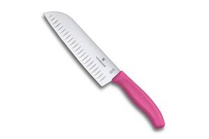 Кухонный нож Victorinox Santoku 17 см Розовый (6.8526.17L5B)