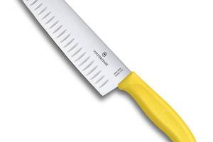 Кухонный нож Victorinox Santoku 17 см Желтый (6.8526.17L8B)