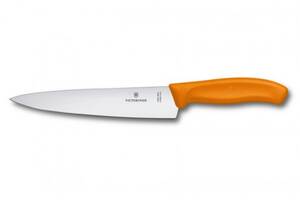 Кухонный нож Victorinox SwissClassic разделочный 190 мм в блистере Оранжевый (6.8006.19L9B)