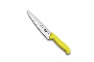 Кухонный разделочный нож Victorinox Fibrox Carving 15 см Желтый (5.2008.15)