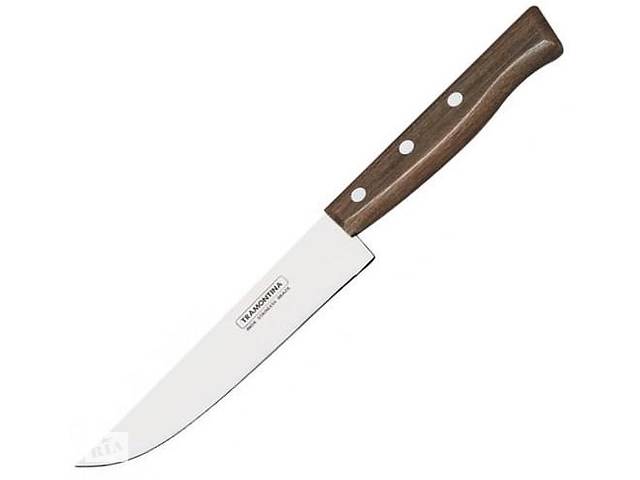 Кухонный универсальный нож TRAMONTINA TRADICIONAL из нержавеющей стали, лезвие - 178 мм, дерево 6233456