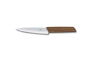 Кухонный универсальный нож Victorinox Swiss Modern Kitchen 15 см Орех (6.9010.15G)