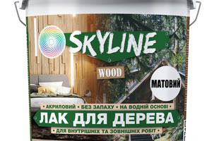 Лак для дерева акриловый Skyline Wood Прозрачный Матовый 3л