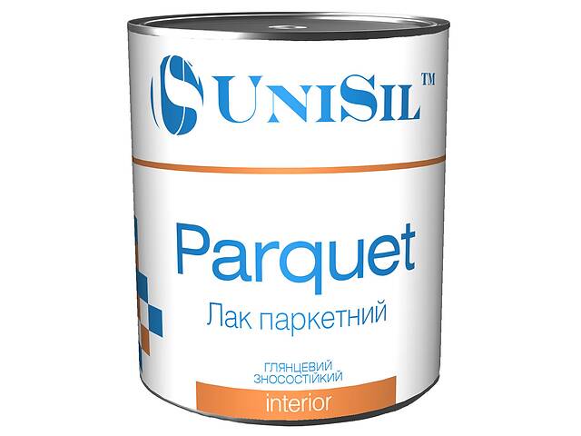 Лак паркетный матовый Unisil Parquet 2500 мл Прозрачный