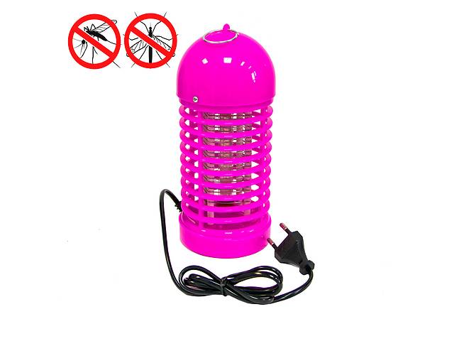 Лампа от насекомых LM-2С Розовая, противомоскитная лампа уничтожитель насекомых | лампа від комарів (ST)