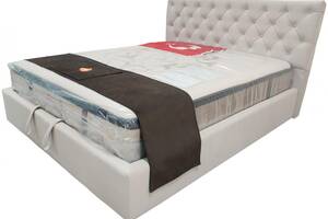 Кровать BNB Arizona Premium 90 х 190 см Стразы С дополнительной цельносварной рамой Бежевый