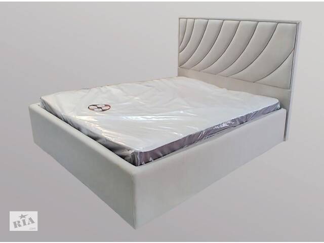 Кровать BNB Laurel Comfort 90 х 190 см С подъемным механизмом и нишей для белья Экокожа Айвори