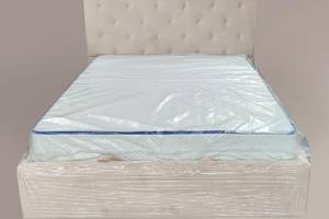 Кровать BNB Leandra Comfort 120 х 190 см Simple С подъемным механизмом и нишей для белья Айвори