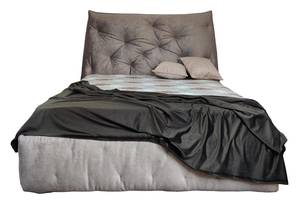 Кровать BNB Mayflower Comfort 90 х 190 см Simple С подъемным механизмом и нишей для белья Серый