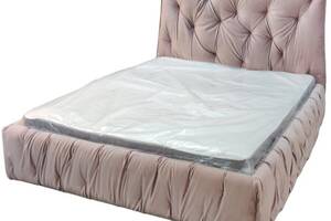 Ліжко BNB Mayflower Premium 90 х 190 см Simple З додатковою металевою цільнозварною рамою Рожевий
