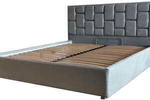 Кровать BNB Royal Comfort 90 х 190 см На ножках С подъемным механизмом и нишей для белья Серый