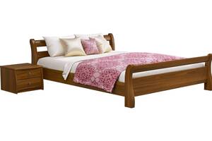 Ліжко дерев'яне Estella Діана 120х190 Світлий горіх Масив 2Л4